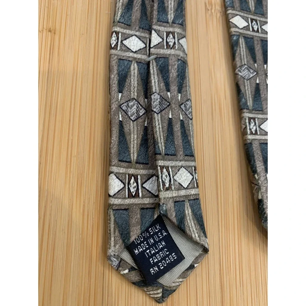 Pierre Cardin Tie 100% Silk Geometric Men's Necktie 60